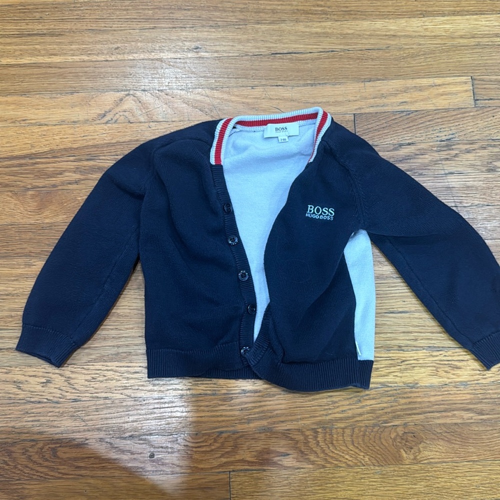 HUGO BOSS - BABY BOY CARDIGAN - SIZE 2T